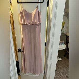 Light pink bridesmaids dress